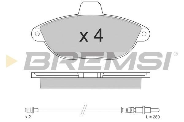 Гальмівні колодки дискові BREMSI BP2678 - zapix