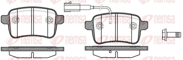 Гальмівні колодки дискові REMSA 145002 - zapix