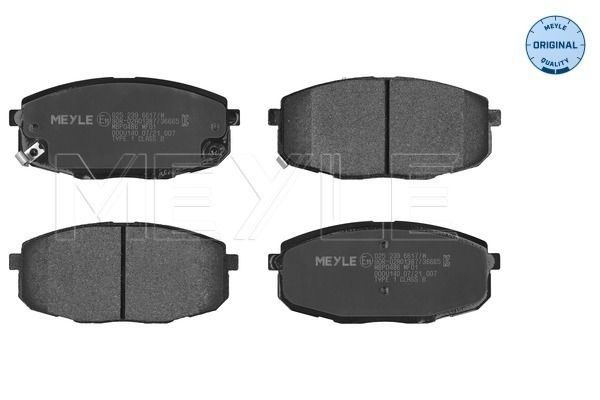 Гальмівні колодки дискові MEYLE 0252396617W - zapix
