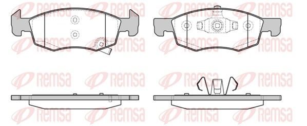 Гальмівні колодки дискові REMSA 163402 - zapix