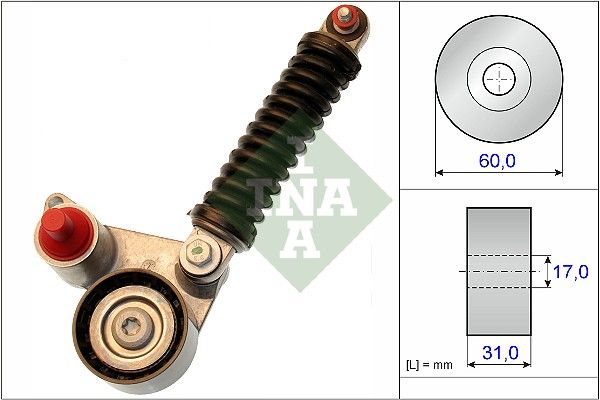 Натяжний пристрій ременя поліклінового SCHAEFFLER INA 533010710 - zapix