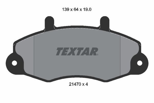 Гальмівні колодки дискові TEXTAR 2147001 - zapix