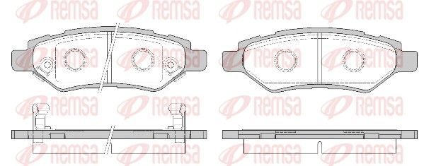 Гальмівні колодки дискові REMSA 133502 - zapix