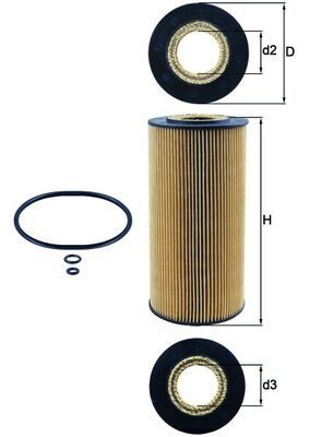 Оливний фільтр MAHLE OX1231D - zapix