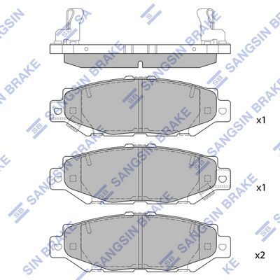 Гальмівні колодки дискові HI-Q SP1432 - zapix