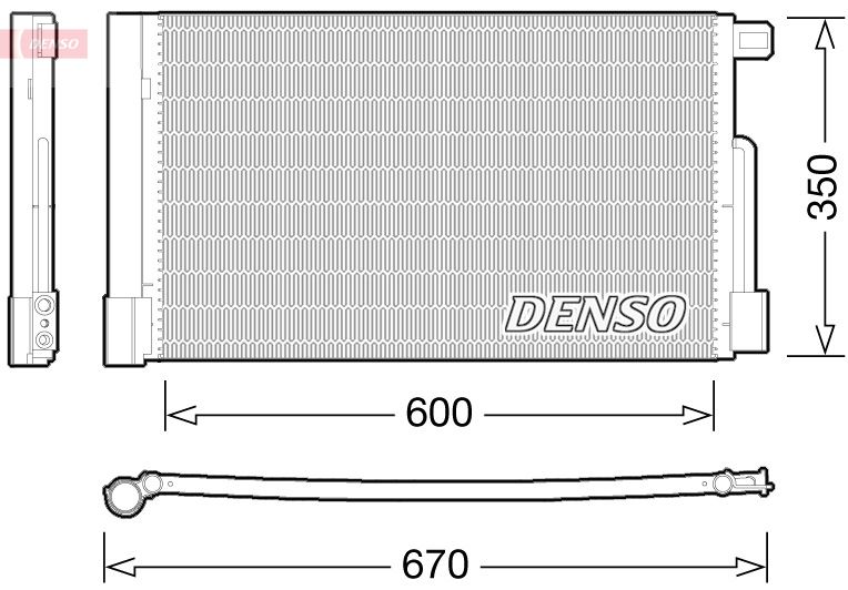 Радіатор кондиціонера DENSO DCN01004 - zapix