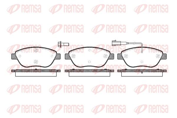 Гальмівні колодки дискові REMSA 085901 - zapix