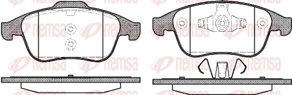Гальмівні колодки дискові REMSA 138900 - zapix