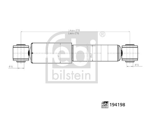 Амортизатор FEBI BILSTEIN 194198 - zapix