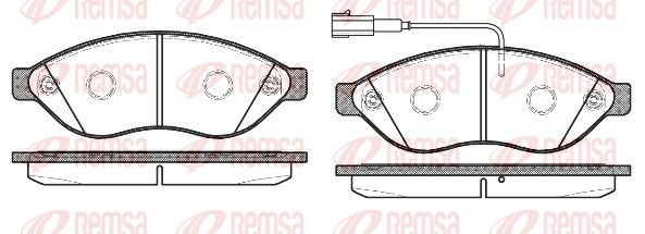 Гальмівні колодки дискові REMSA 123712 - zapix