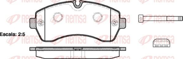 Гальмівні колодки дискові REMSA 124300 - zapix