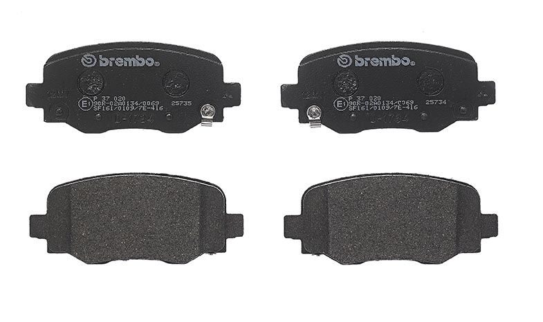 Гальмівні колодки дискові BREMBO P37020 - zapix