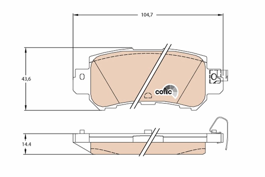 Гальмівні колодки дискові TRW GDB3539 - zapix