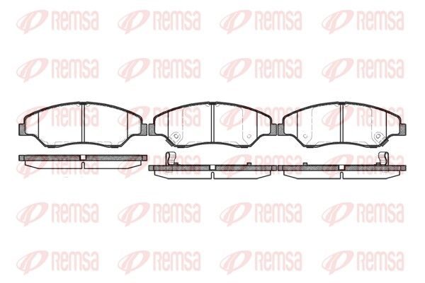 Гальмівні колодки дискові REMSA 073902 - zapix