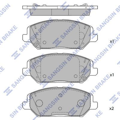 Гальмівні колодки дискові HI-Q SP4242 - zapix