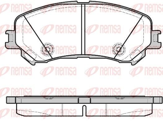 Гальмівні колодки дискові REMSA 131820 - zapix