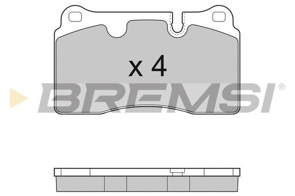 Гальмівні колодки дискові BREMSI BP3288 - zapix
