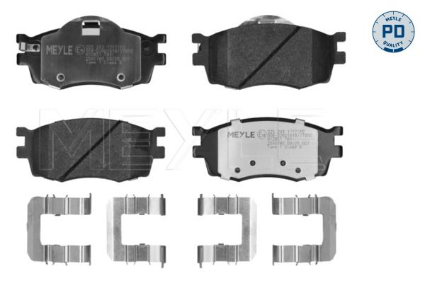 Гальмівні колодки дискові MEYLE 0252431717PD - zapix