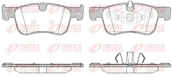 Гальмівні колодки дискові REMSA 158000 - zapix