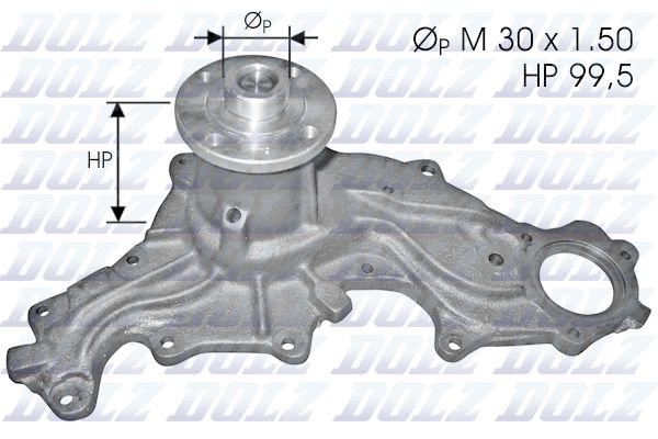 Помпа системи охолодження DOLZ F120 - zapix