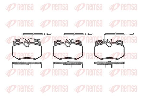 Гальмівні колодки дискові REMSA 017014 - zapix