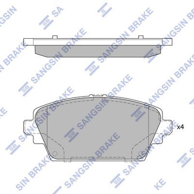 Гальмівні колодки дискові HI-Q SP1582 - zapix