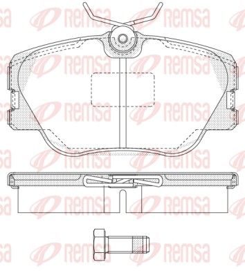Гальмівні колодки дискові REMSA 018900 - zapix