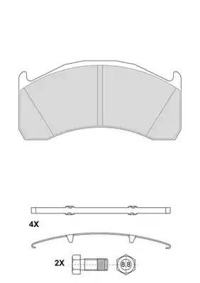 Гальмівні колодки дискові BERAL 2913729004145624 - zapix