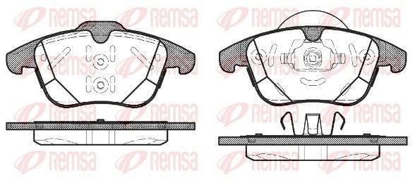 Гальмівні колодки дискові REMSA 148200 - zapix