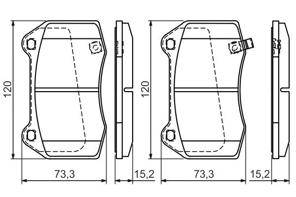 Гальмівні колодки дискові BOSCH 0986494310 - zapix