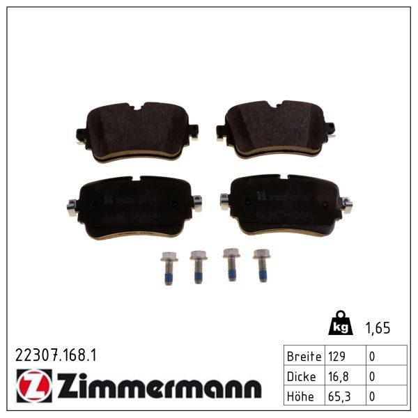 Гальмівні колодки дискові ZIMMERMANN 223071681 - zapix