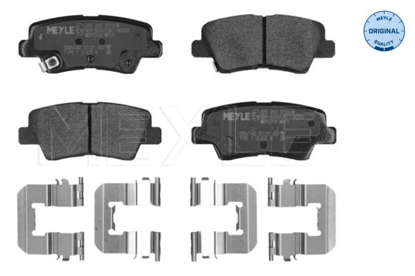 Гальмівні колодки дискові MEYLE 0252533715W - zapix