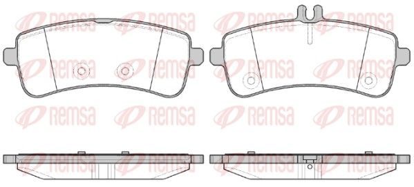Гальмівні колодки дискові REMSA 159400 - zapix