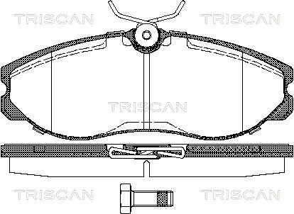 Гальмівні колодки дискові TRISCAN 811014174 - zapix