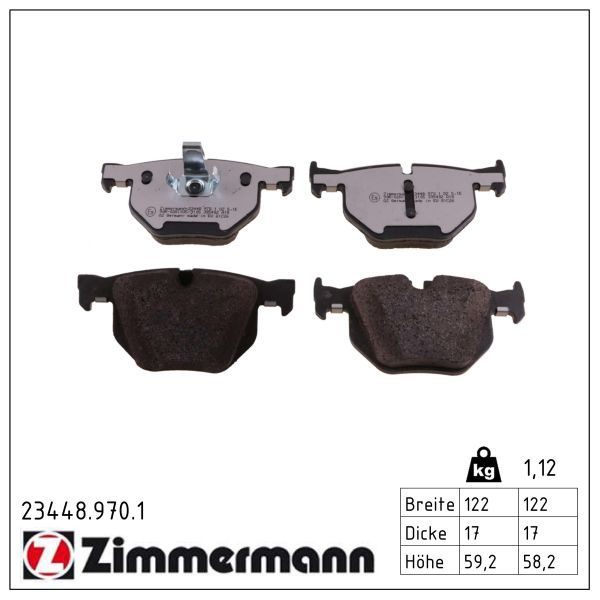 Гальмівні колодки дискові ZIMMERMANN 234489701 - zapix