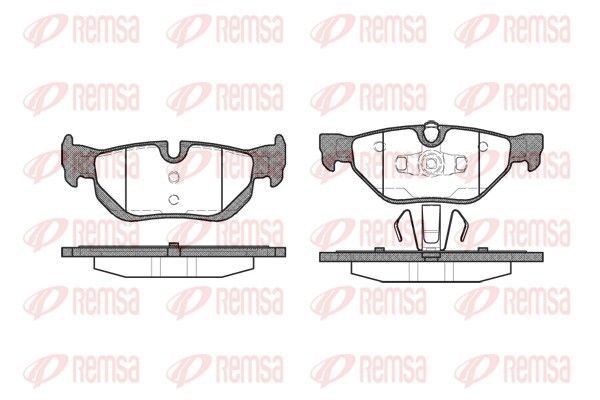 Гальмівні колодки дискові REMSA 114500 - zapix
