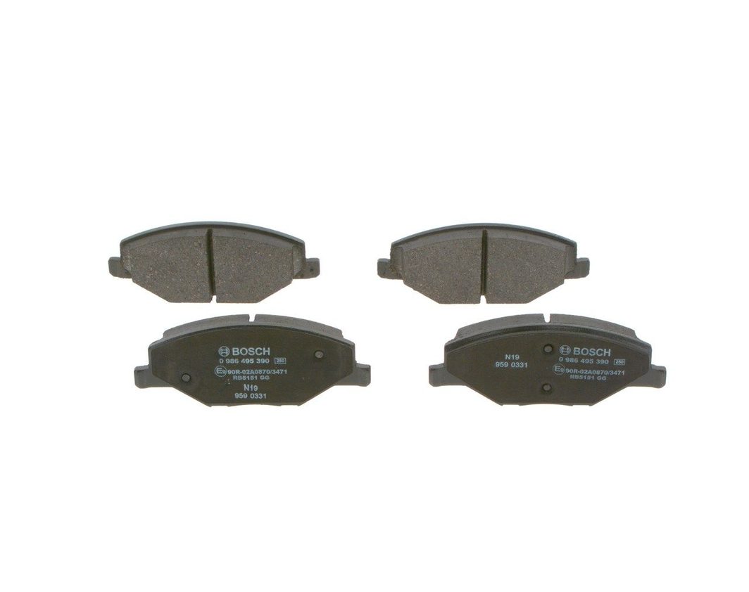 Гальмівні колодки дискові BOSCH 0986495390 - zapix