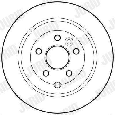 Гальмівний диск JURID 562765JC - zapix