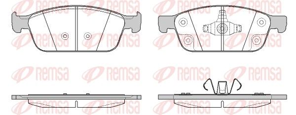 Гальмівні колодки дискові REMSA 151050 - zapix