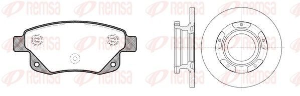 Гальмівні колодки дискові REMSA 8125200 - zapix