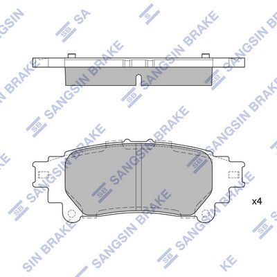 Тормозные колодки дисковые HI-Q SP1458
