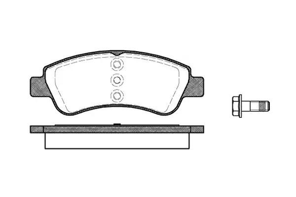 Гальмівні колодки дискові WOKING P940320 - zapix