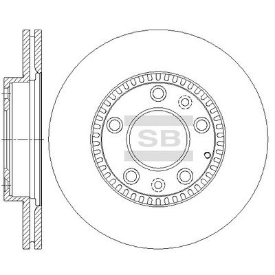 Гальмівний диск HI-Q SD4434 - zapix