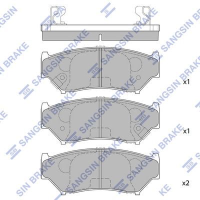 Гальмівні колодки дискові HI-Q SP1584 - zapix