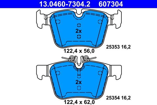 Гальмівні колодки дискові ATE 13046073042 - zapix