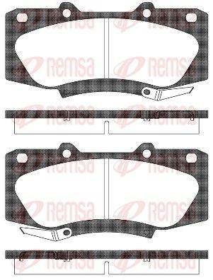 Гальмівні колодки дискові REMSA 146804 - zapix