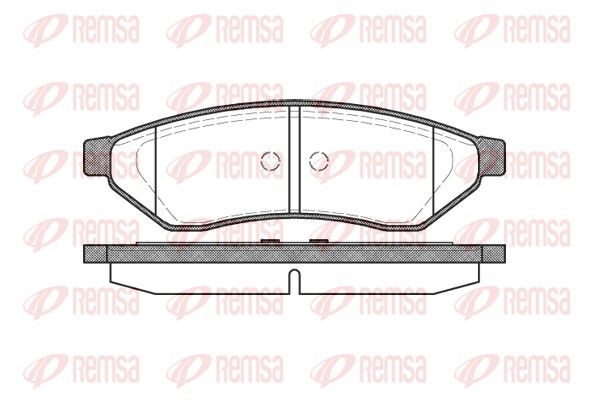 Гальмівні колодки дискові REMSA 104900 - zapix
