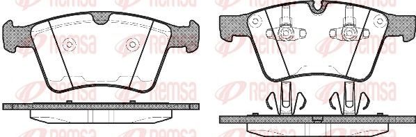Гальмівні колодки дискові REMSA 137000 - zapix