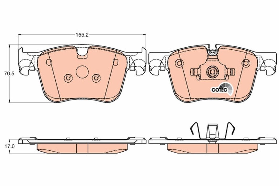 Гальмівні колодки дискові TRW GDB2035