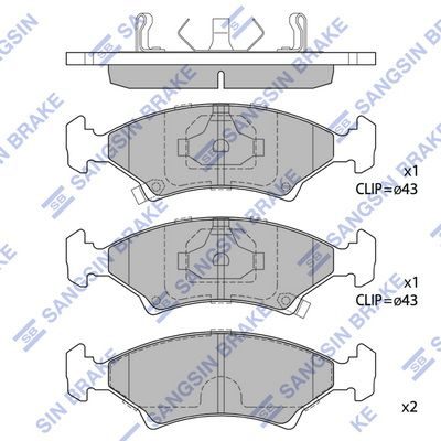Гальмівні колодки дискові HI-Q SP1063 - zapix